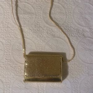 Vintage gold metal purse